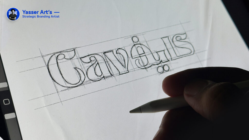 خدمة بناء وتصميم الهوية البصرية للعلامات التجارية الاحترافية yasser arts مصمم هواية بصرية